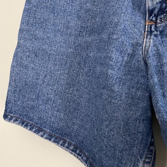 Women's Wrangler Denim Jean Classic Shorts Blue Sz 10 Backyard BBQ Casual Farmer - Picture 6 of 7